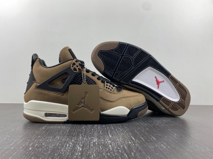 travis scott x air jordan 4 retro brown aj4-882335