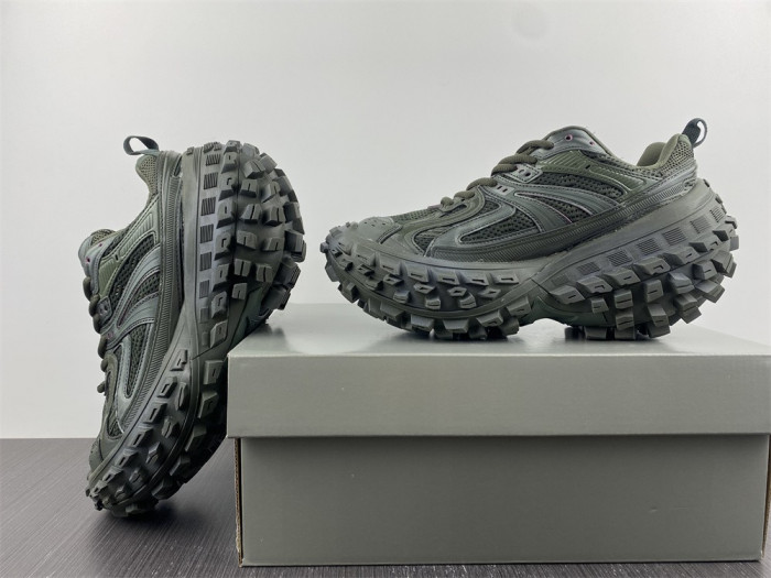 blcg defender sneaker in dark green mesh and nylon yu8907-5698362