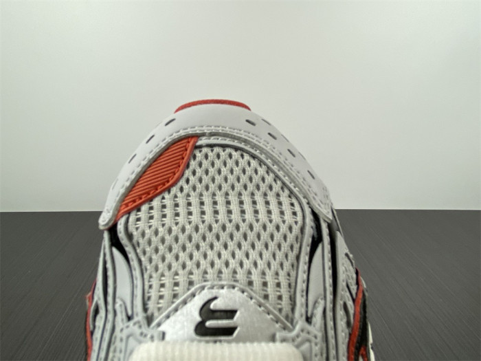 blcg x-pander 6.0 sneaker in red, silver, black and white mesh and nylon w2ra46012