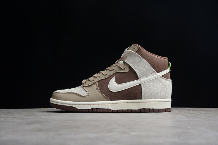 nike dunk high light chocolate - dh5348-100