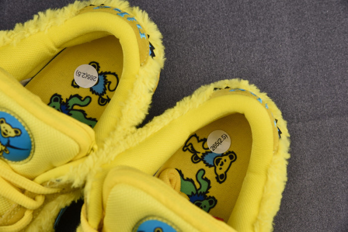grateful dead x nike sb dunk low yellow bear cj5378-700
