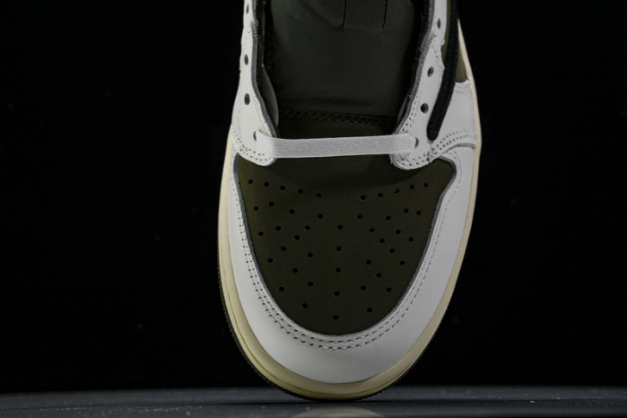 travis scott x air jordan 1 low og “medium olive” dm7866-200